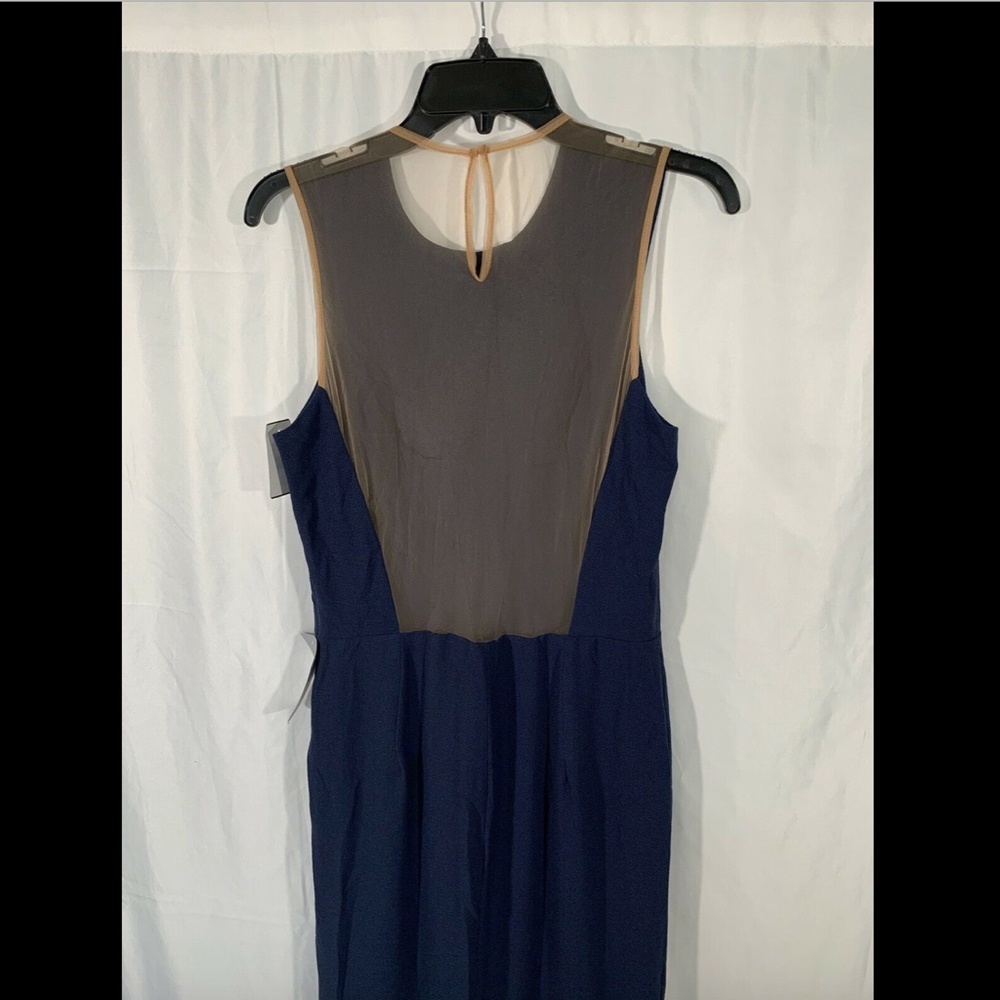 NWT $298 Dress the Population Eve Crepe Mermaid Gown Blue [‎ Large ] - Picture 6 of 8